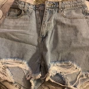Misguided jean shorts